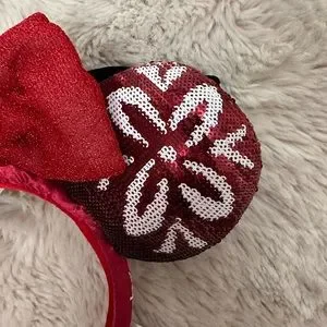 NWT Disney Aulani Red Hawaiian Christmas Ears with Light Up Bow Disney | Accessories | Nwt Disney Aulani Red Hawaiian  main image 2